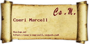 Cseri Marcell névjegykártya