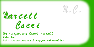 marcell cseri business card